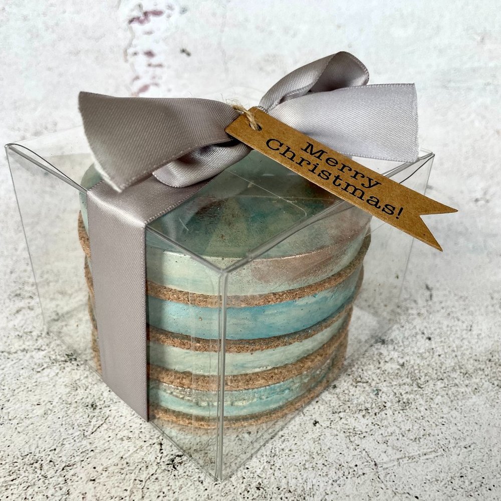Patina hand Crafted Coaster Gift Set